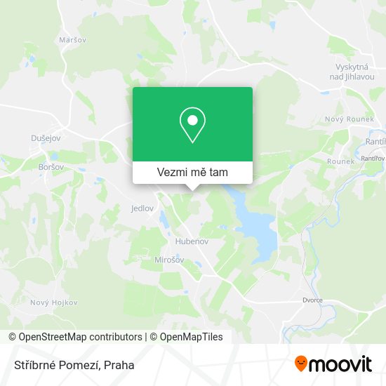 Stříbrné Pomezí mapa
