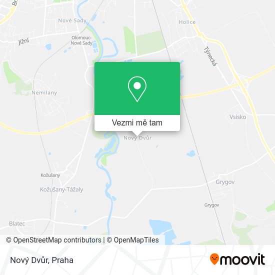Nový Dvůr mapa