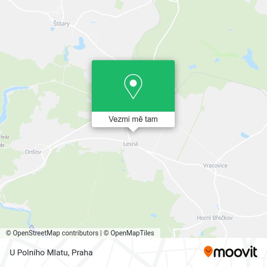 U Polního Mlatu mapa