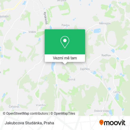 Jakubcova Studánka mapa