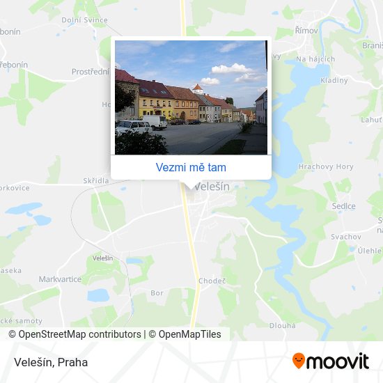 Velešín mapa