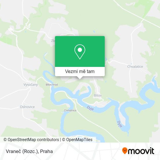 Vraneč (Rozc.) mapa