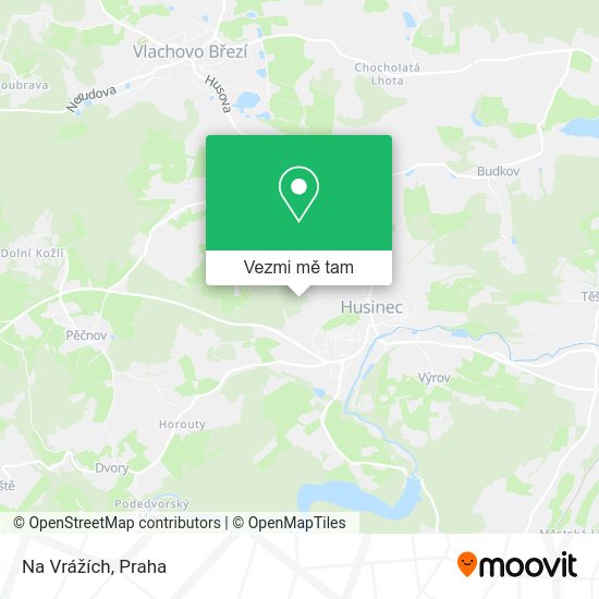 Na Vrážích mapa
