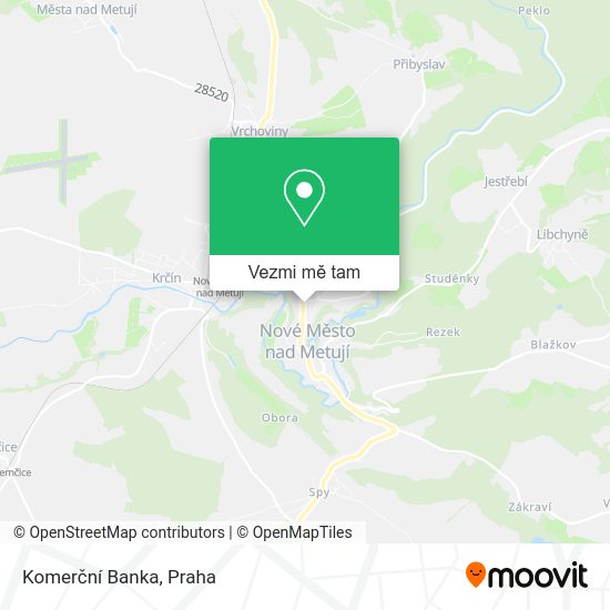 Komerční Banka mapa