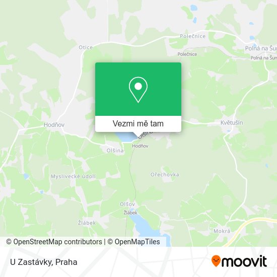 U Zastávky mapa