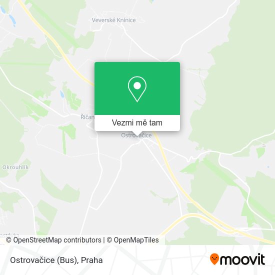 Ostrovačice (Bus) mapa