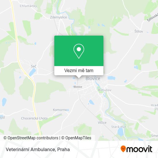 Veterinární Ambulance mapa