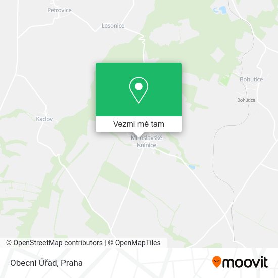 Obecní Úřad mapa