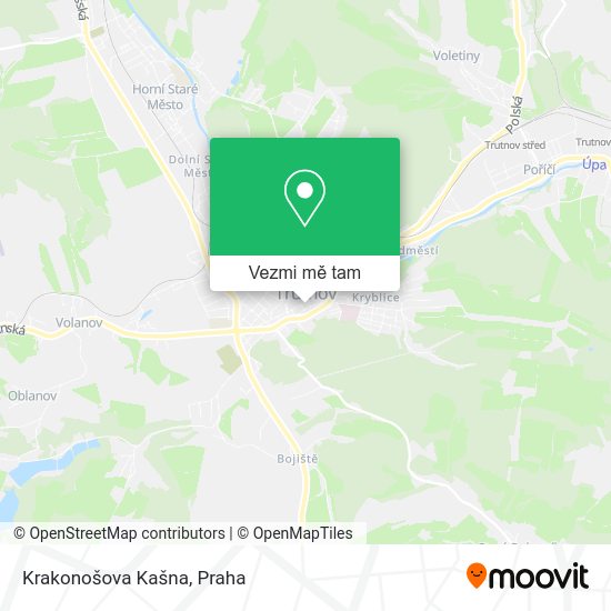 Krakonošova Kašna mapa
