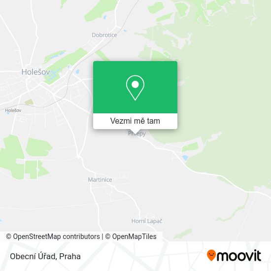 Obecní Úřad mapa