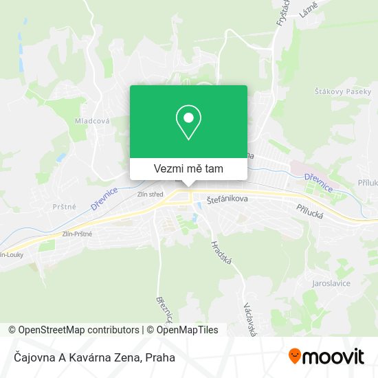 Čajovna A Kavárna Zena mapa