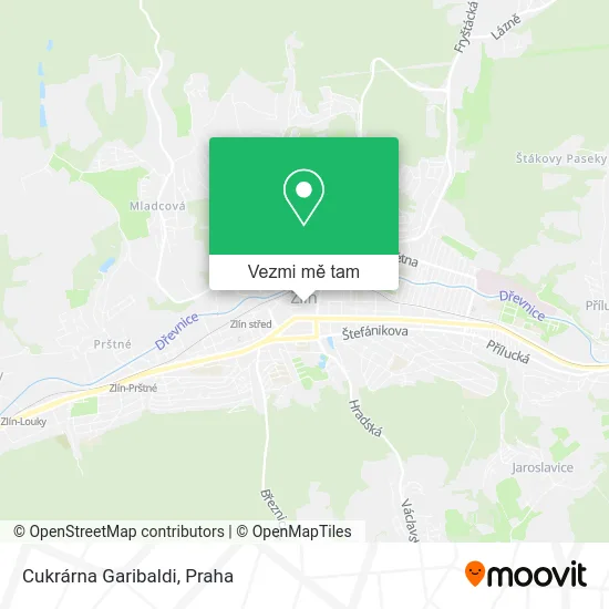 Cukrárna Garibaldi mapa