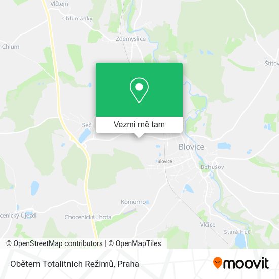 Obětem Totalitních Režimů mapa