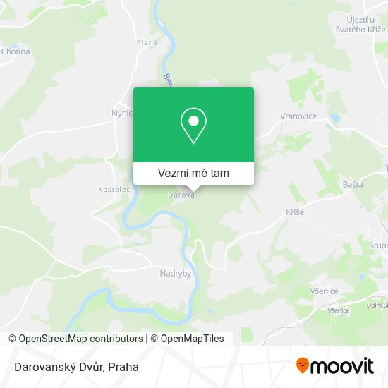 Darovanský Dvůr mapa