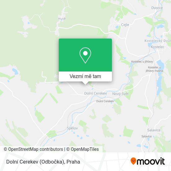 Dolní Cerekev (Odbočka) mapa