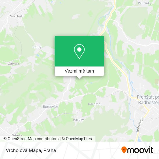 Vrcholová Mapa mapa
