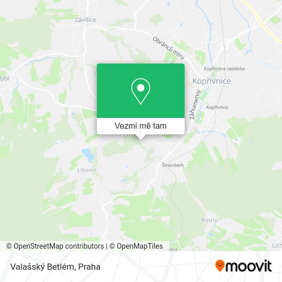 Valašský Betlém mapa