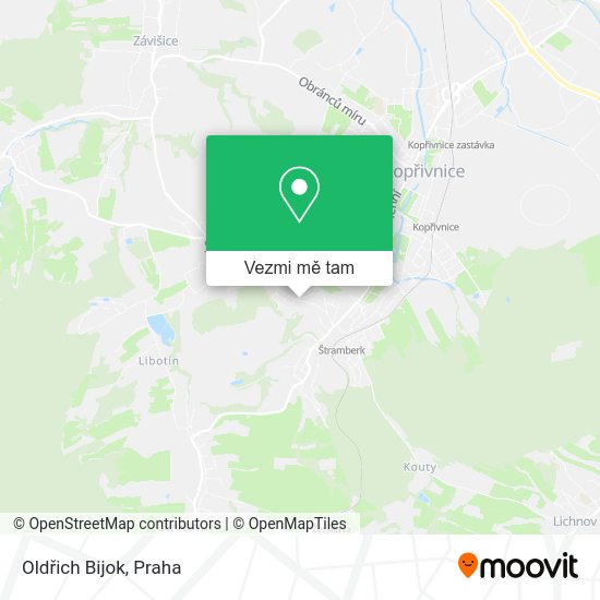 Oldřich Bijok mapa