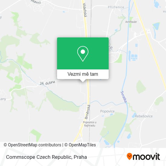 Commscope Czech Republic mapa