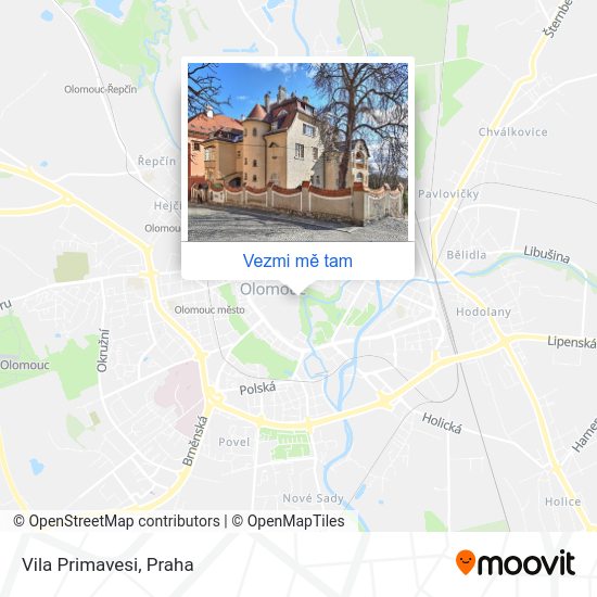 Vila Primavesi mapa