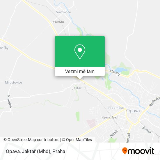 Opava, Jaktař (Mhd) mapa