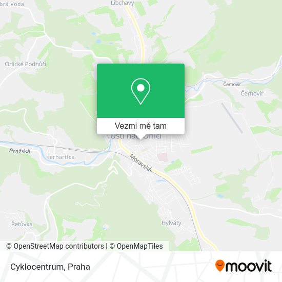 Cyklocentrum mapa