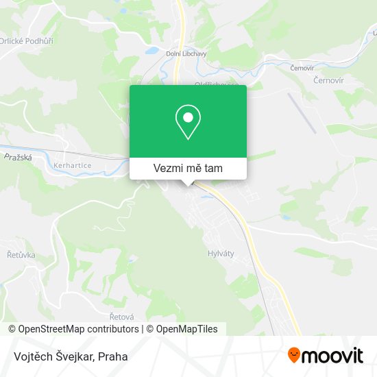 Vojtěch Švejkar mapa