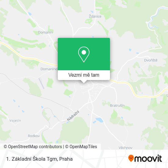 1. Základní Škola Tgm mapa
