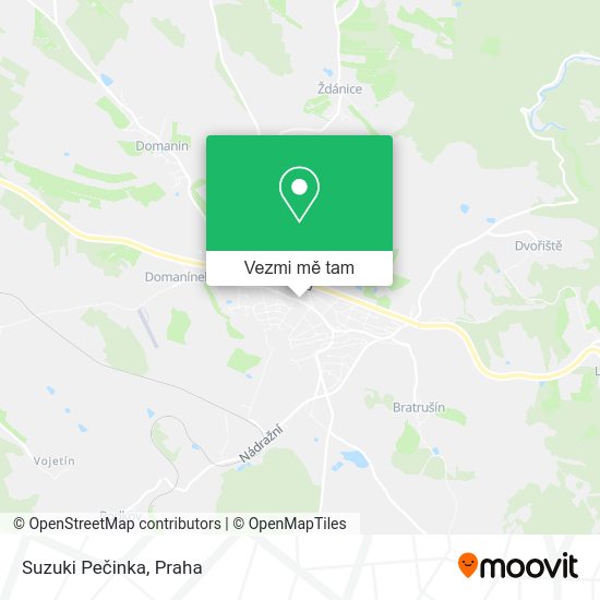 Suzuki Pečinka mapa