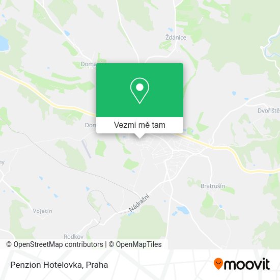 Penzion Hotelovka mapa