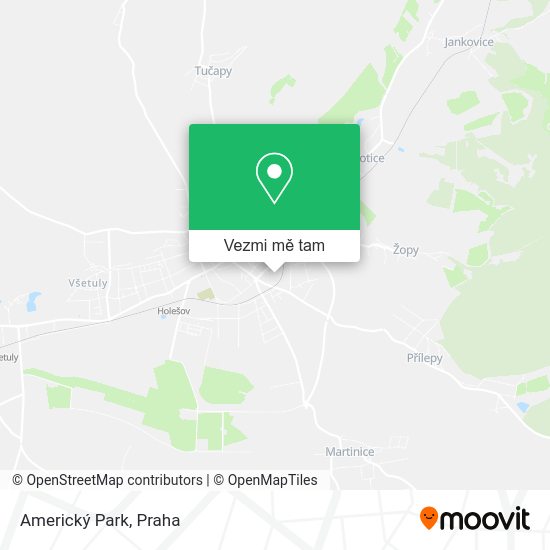 Americký Park mapa