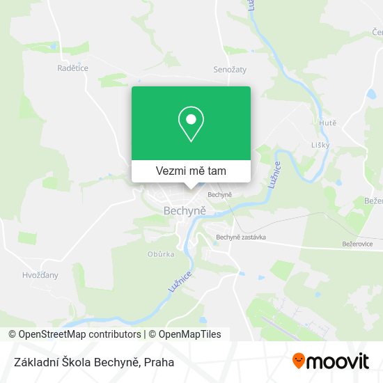 Základní Škola Bechyně mapa