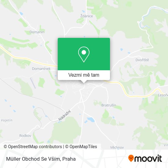 Müller Obchod Se Vším mapa
