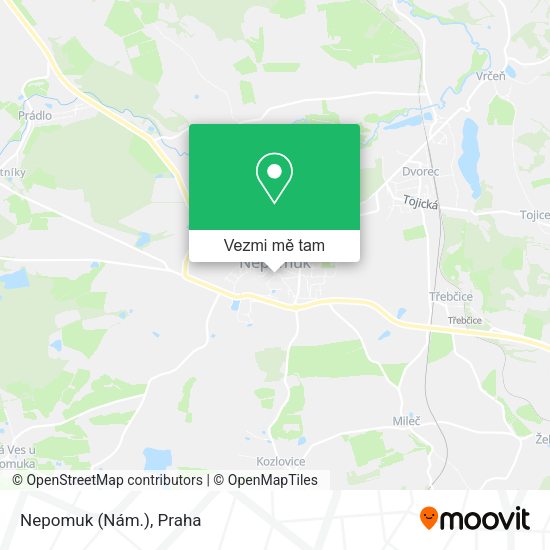 Nepomuk (Nám.) mapa