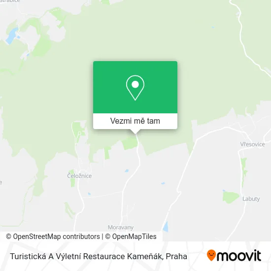 Turistická A Výletní Restaurace Kameňák mapa