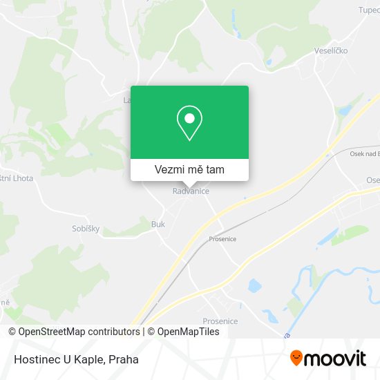 Hostinec U Kaple mapa