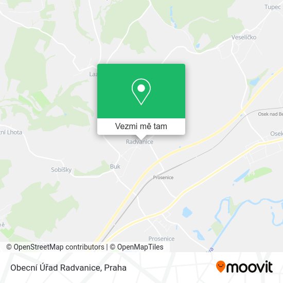 Obecní Úřad Radvanice mapa