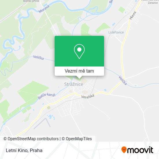 Letní Kino mapa