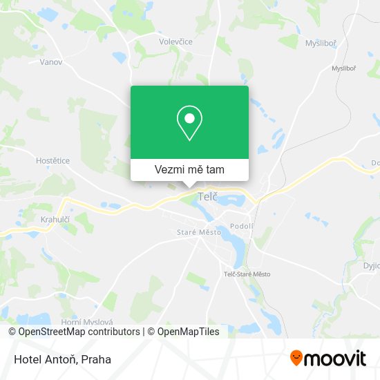 Hotel Antoň mapa