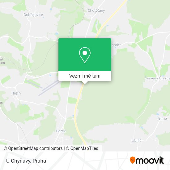 U Chyňavy mapa