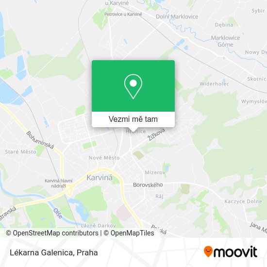 Lékarna Galenica mapa