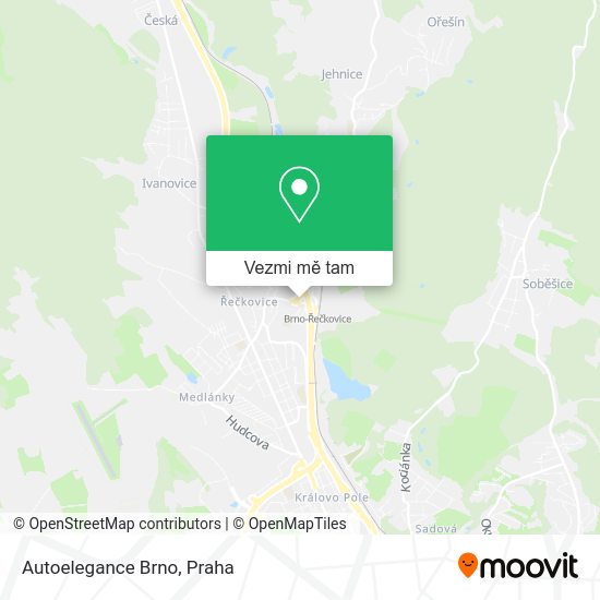 Autoelegance Brno mapa