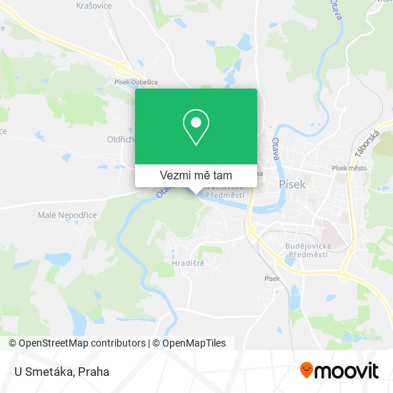 U Smetáka mapa