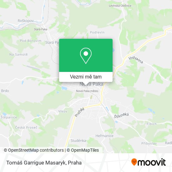 Tomáš Garrigue Masaryk mapa