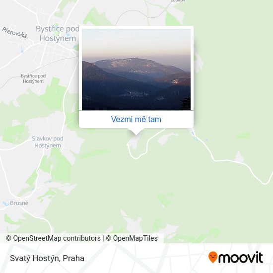 Svatý Hostýn mapa