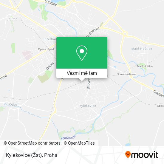 Kylešovice (Žst) mapa
