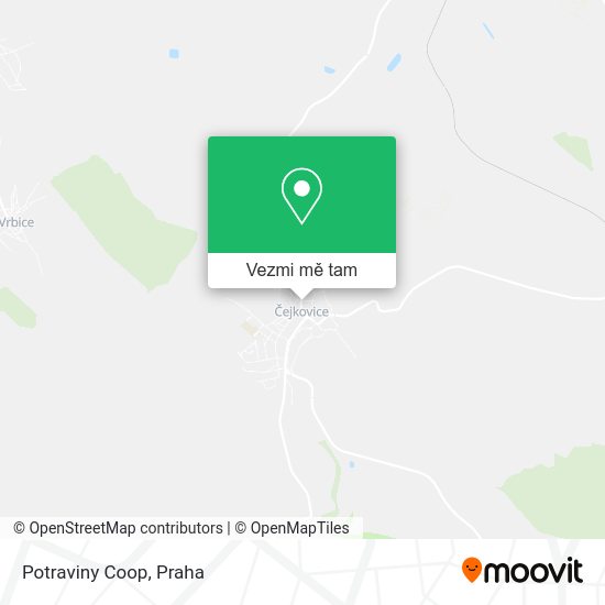Potraviny Coop mapa