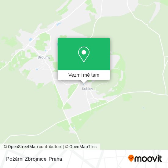 Požární Zbrojnice mapa