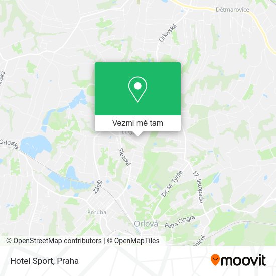 Hotel Sport mapa