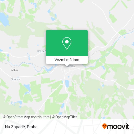 Na Západě mapa